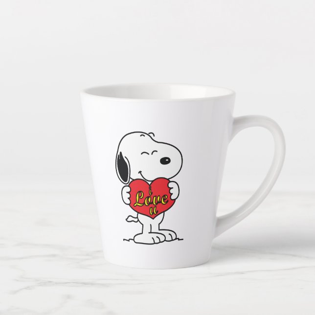 Taza De Café Latte Snoopy Latte Mug (Derecha)