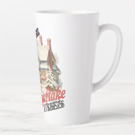 Taza De Café Latte SnowFlake Besa Latte Mug
