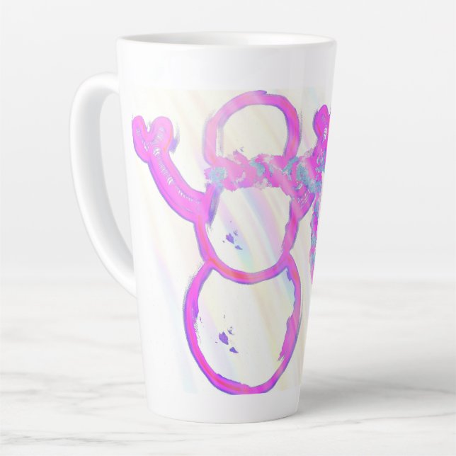 Taza De Café Latte Snowman (Ángulo izquierdo)
