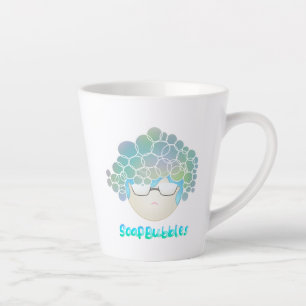 Taza De Café Latte Soap Bubbles
