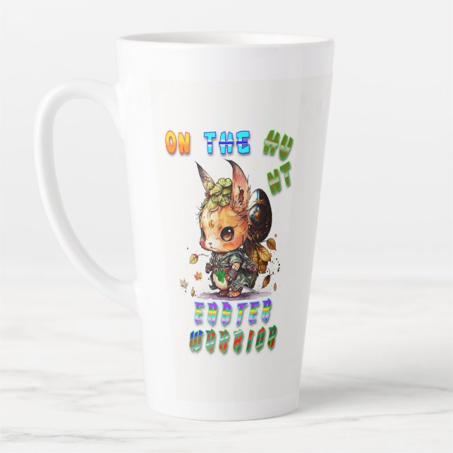 Taza De Café Latte Sobre el guerrero de la Semana Santa cazadora (Izquierda)