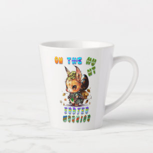 Taza De Café Latte Sobre el guerrero de la Semana Santa cazadora