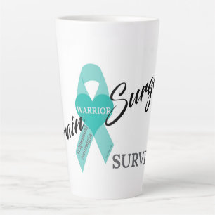 Taza De Café Latte Sobreviviente de cirugía cerebral - Neuralgia trig
