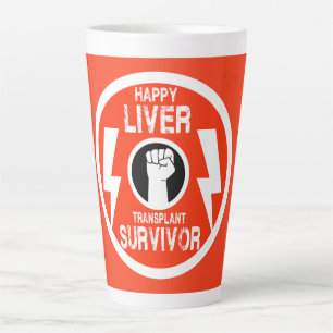 Taza De Café Latte Sobreviviente del trasplante hepático
