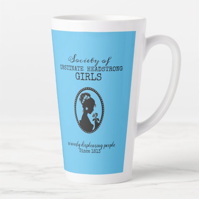 Taza De Café Latte Sociedad de Chicas obstinados y fuertes (Derecha)