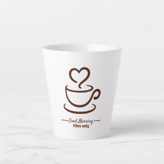 Taza De Café Latte Soft Start Latte Coffee Mug - Copa Minimalista del