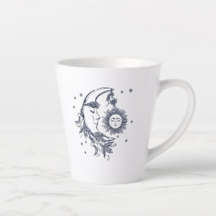 Taza De Café Latte Sol y Luna