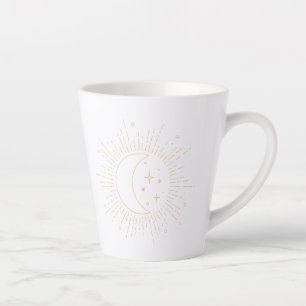 Taza De Café Latte Sol y Luna