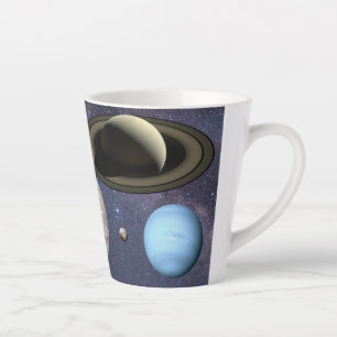 Taza De Café Latte Solar system planets