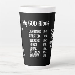 Taza De Café Latte SOLO DIOS MIS Mug Especializado