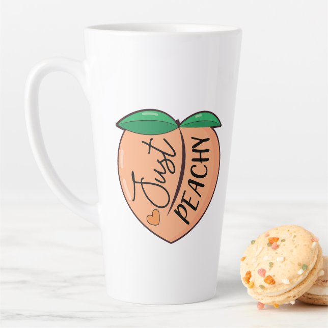 Taza De Café Latte Solo Peachy Funny (In situ)