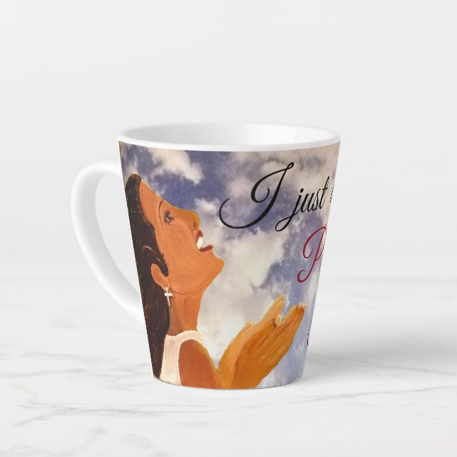 Taza De Café Latte "Solo Quiero Alabarlo" (Ángulo izquierdo)
