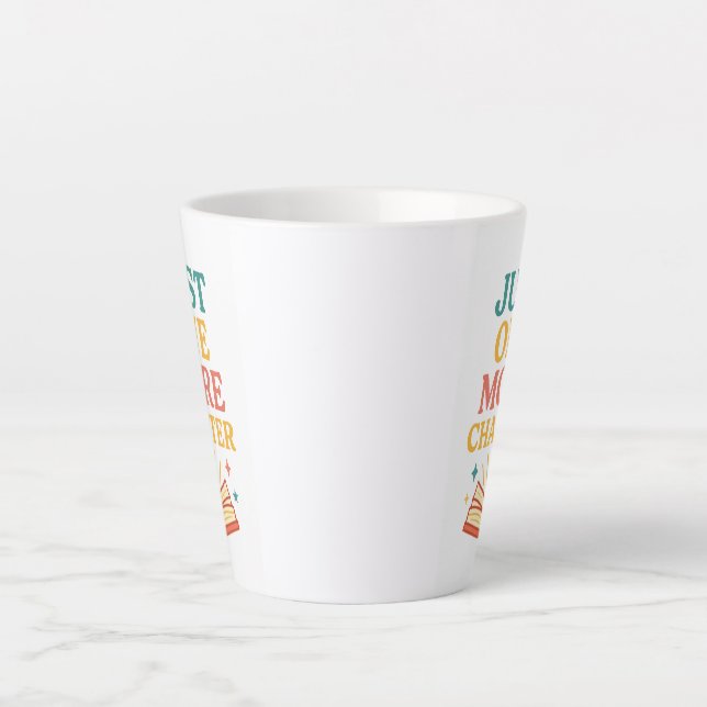Taza De Café Latte Sólo un capítulo más de peluche - regalo lindo par (Anverso)