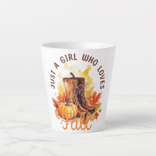 Taza De Café Latte Sólo un Chica que ama a la caída