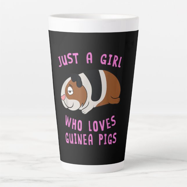 Taza De Café Latte Solo un Chica que ama el espíritu de los animales  (Anverso)