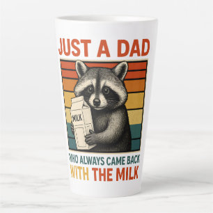 Taza De Café Latte Solo Un Papá Que Siempre Regresó Con La Leche