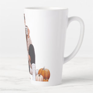 Taza De Café Latte Sólo una mamá acogedora otoño Madre