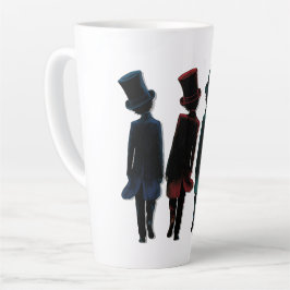Taza De Café Latte Sombrereros Superiores