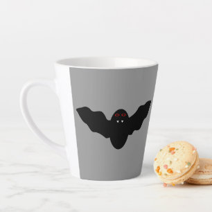 Taza De Café Latte Sombrío murciélago de vampiros de Halloween