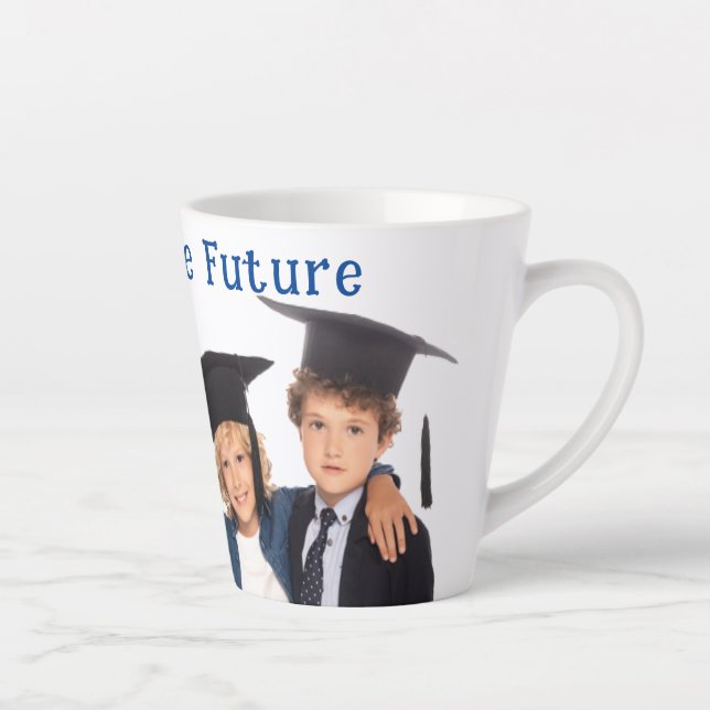 Taza De Café Latte Somos el futuro latte mug (Derecha)