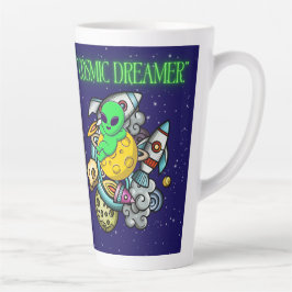 Taza De Café Latte soñador cósmico