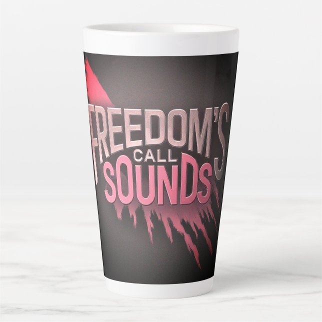 Taza De Café Latte Sonidos de llamada de la libertad (Anverso)