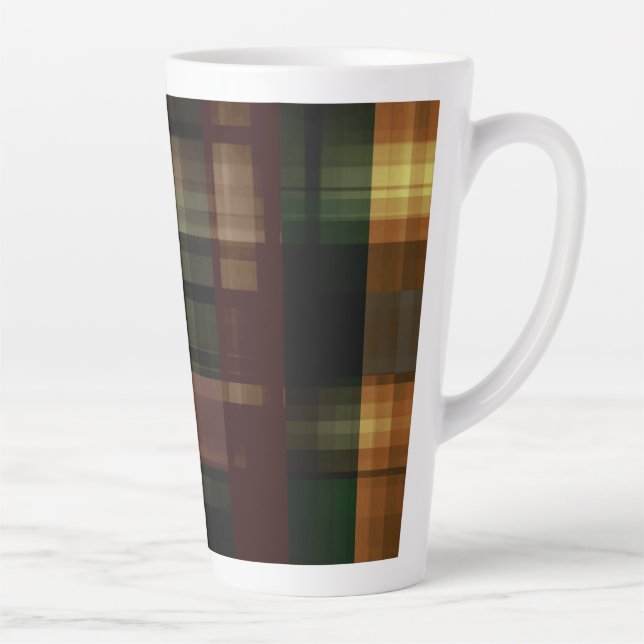 Taza De Café Latte Sonoma Plaid (Derecha)