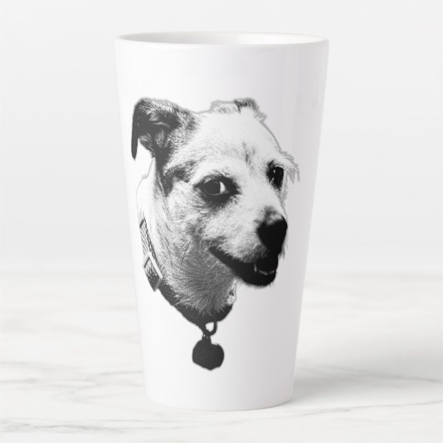 Taza De Café Latte Sonriente mezcla de café y tazón (Anverso)