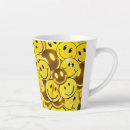 Taza De Café Latte sonrisa