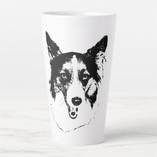 Taza De Café Latte Sonrisa otoñal en tinta