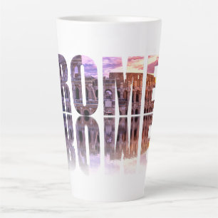 Taza De Café Latte Sopa de texto de Roma