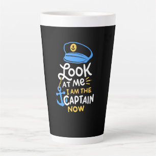 Taza De Café Latte Soy El Capitán Que Ahora Bota El Regalo Del Capitá
