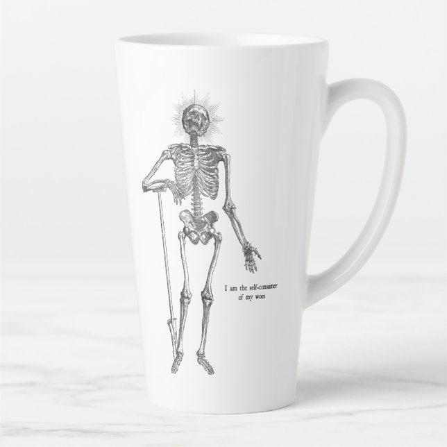 Taza De Café Latte ¡Soy Skeleton! (Derecha)