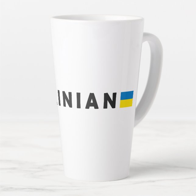Taza De Café Latte Soy ucraniano (Ángulo derecho)
