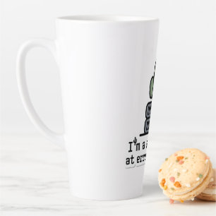 Taza De Café Latte Soy una Suculenta en el manejo de errores Sticker 