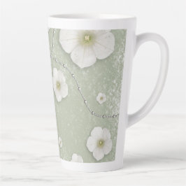 Taza De Café Latte Spa plateado
