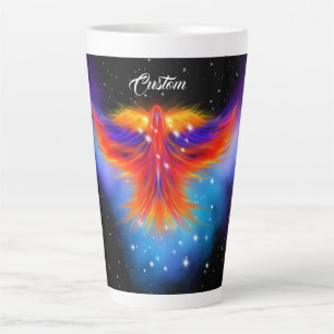 Taza De Café Latte Space Phoenix Nebula