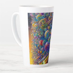 Taza De Café Latte Space Race latte mug