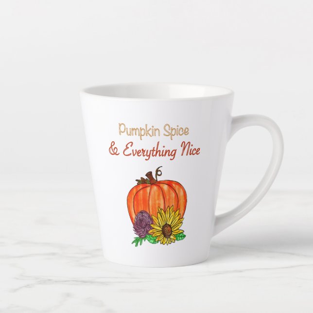 Taza De Café Latte Spice de calabaza y todo lo bueno de otoño (Derecha)
