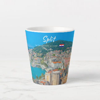 Taza De Café Latte Split, Croacia - Pequeña Ciudad Costera