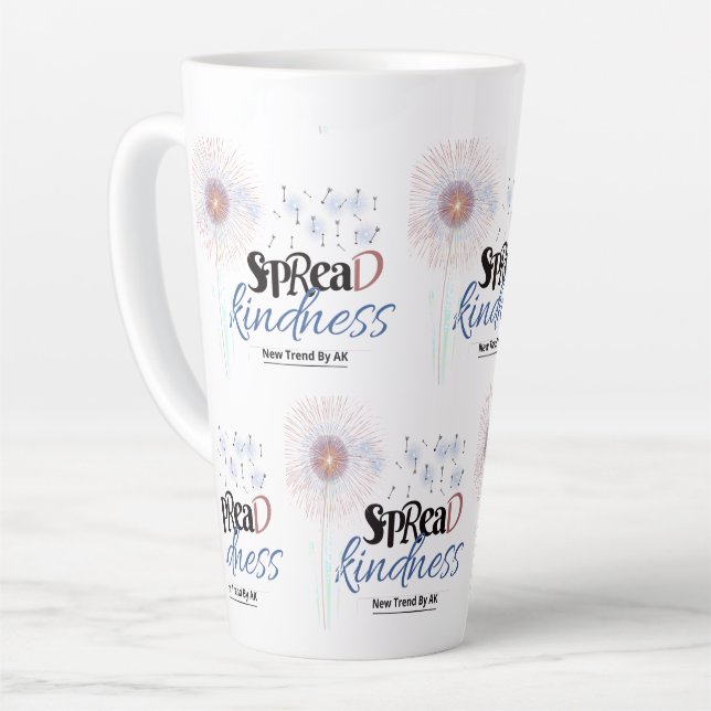 Taza De Café Latte Spread Kindness Latte Mug (Ángulo izquierdo)