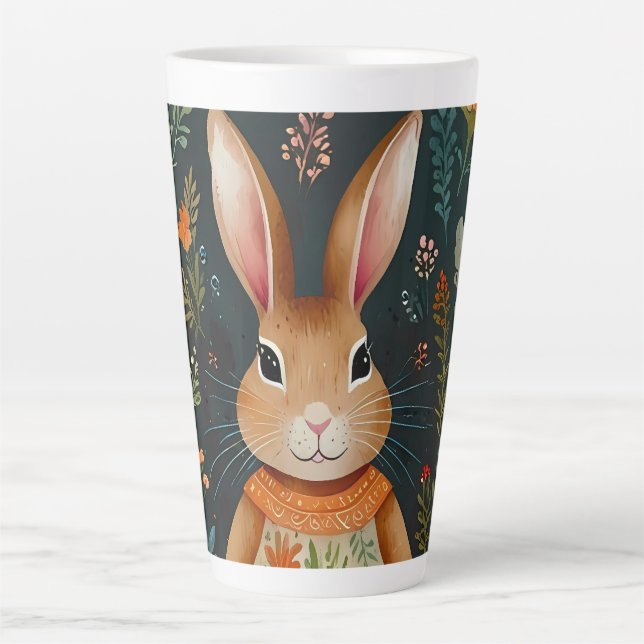 Taza De Café Latte Springtime Bunny (Anverso)