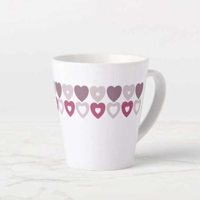 Taza De Café Latte Squerido Quilt Mug (Ángulo derecho)
