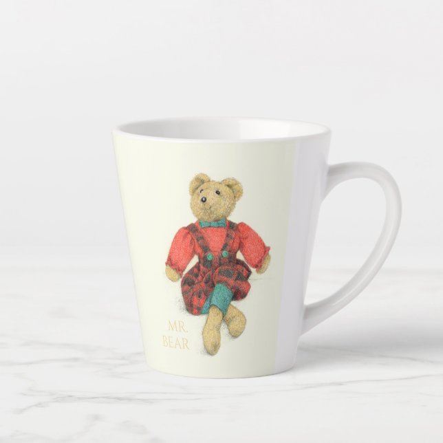 Taza De Café Latte SR. y MRS. BEAR Latte Mug (Derecha)