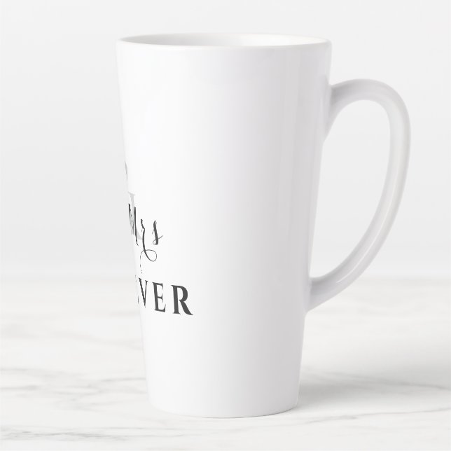 Taza De Café Latte Sr. y Sra. Forever Romantic Latte Mug (Derecha)
