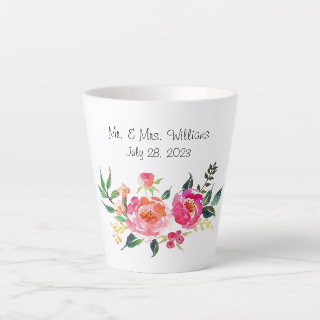 Taza De Café Latte Sr. y Sra. Latte Mug (Anverso)