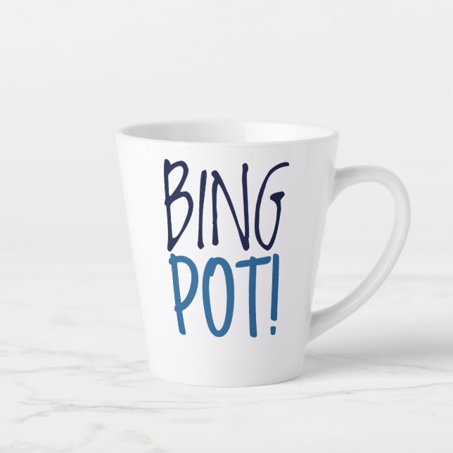 Taza De Café Latte Standard Latte Mug - Bing Pot! (Derecha)