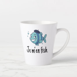 Taza De Café Latte Standard Latte Mug - Je m'en fish