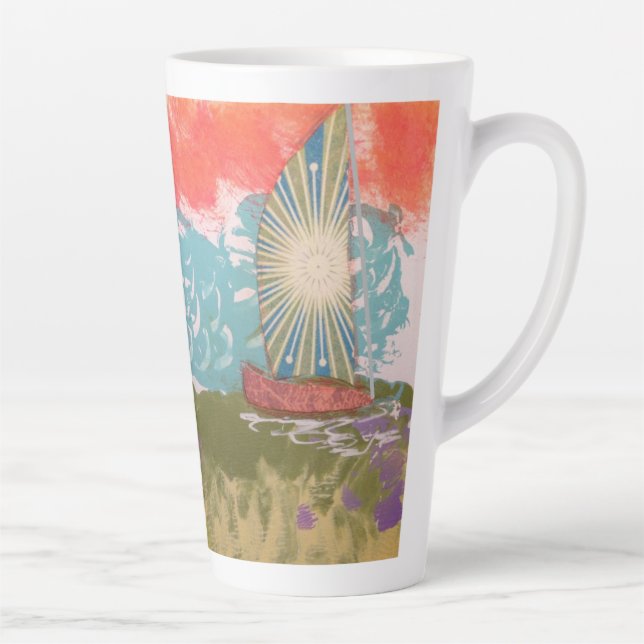 Taza De Café Latte Starburst Sail (Derecha)