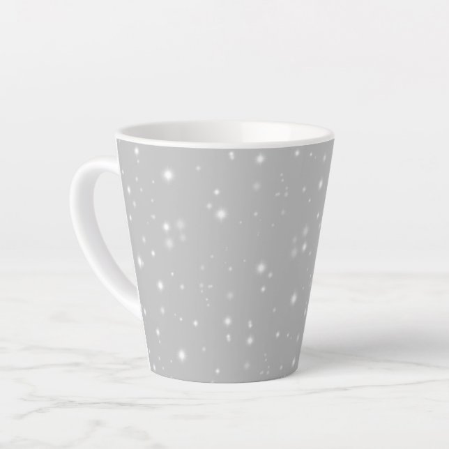 Taza De Café Latte Starlight gris plateado (Ángulo izquierdo)